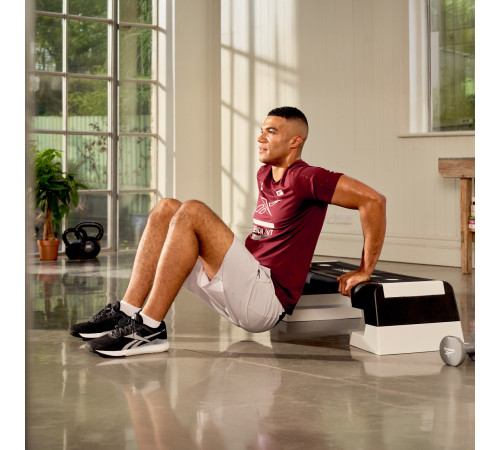 Степ-платформа Reebok Step Set зі стійкою з гантелями Tunturi