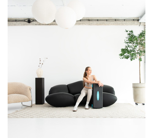 Степ-платформа HMS AS002, чорно-блакитна