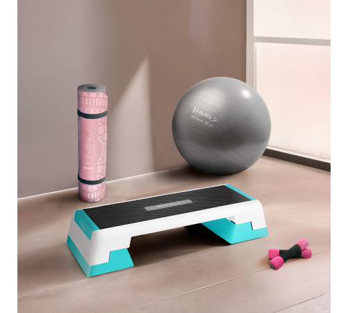 Степ-платформа HMS AS007 PREMIUM, біло-м'ятна