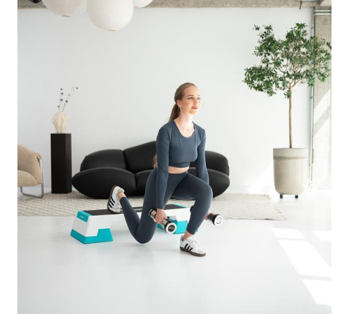 Степ-платформа HMS AS007 PREMIUM, біло-м'ятна