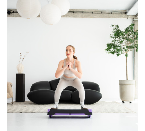 Степ-платформа з балансуванням HMS AS008L чорно-фіолетова