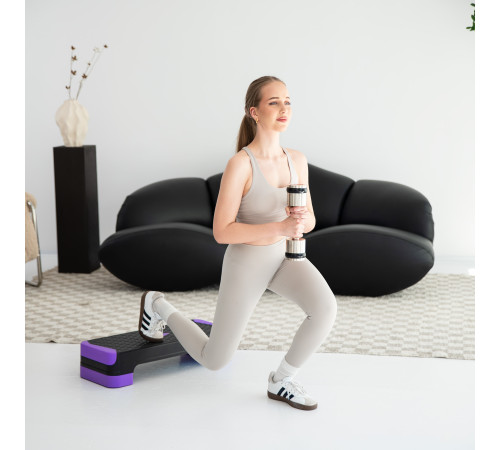 Степ-платформа з балансуванням HMS AS008М, чорно-фіолетовий