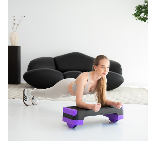 Степ-платформа з балансуванням HMS AS008М, чорно-фіолетовий