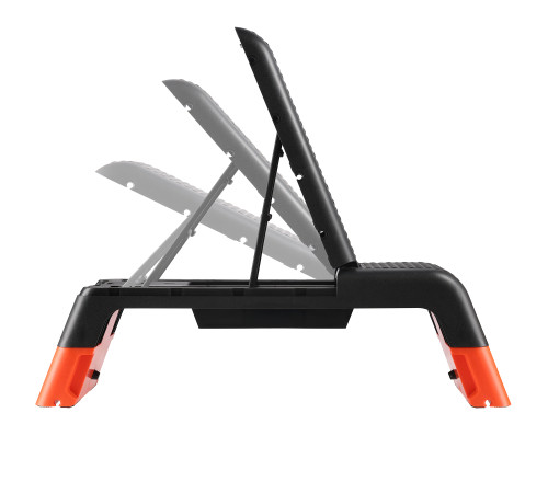 Степ-платформа з функцією лави HMS AS009 PRO, чорно-помаранчева
