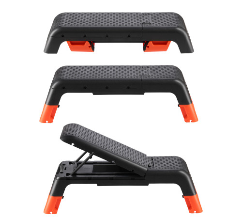 Степ-платформа з функцією лави HMS AS009 PRO, чорно-помаранчева