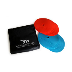 Маркувальні килимки Yakimasport - набір з 12 шт синій/червоний