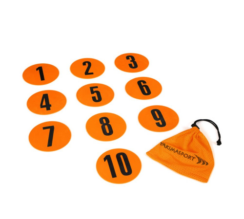 Пронумеровані мітки плоского поля Yakimasport 1-10