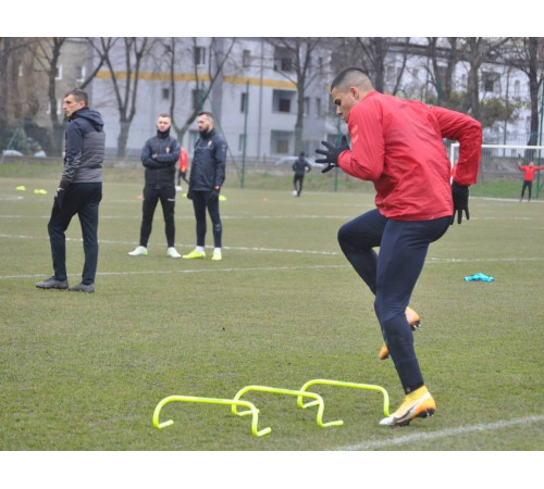 Координаційний тренувальний бар'єр Yakimasport 15 см червоний