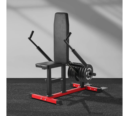 Тренажер для жиму VEVOR 204 кг, чорно-червоний