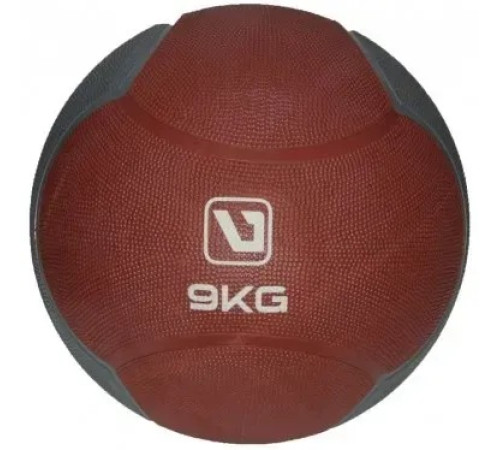 Медбол MEDICINE BALL 9кг-286 мм, червоно-сірий