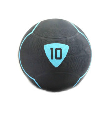 Медбол SOLID MEDICINE BALL 10кг, чорно-бірюзовий