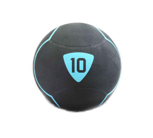 Медбол SOLID MEDICINE BALL 10кг, чорно-бірюзовий