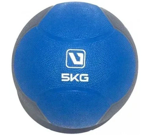 Медбол MEDICINE BALL 5кг -241 мм, синьо-сірий