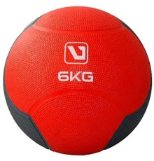 Медбол MEDICINE BALL 6кг-241 мм, червоно-чорний