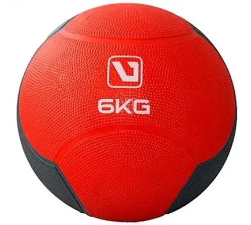 Медбол MEDICINE BALL 6кг-241 мм, червоно-чорний