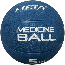 Медбол Meta Colour Medicine Ball 5 кг, 27 см, синьо-білий