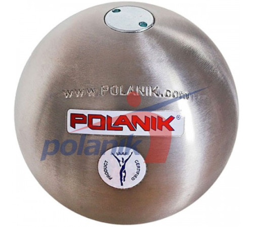 М'яч для змагань Polanik з нержавіючої сталі 4 кг, диам. 100 мм IAAF I-00-0195 М'яч для змагань Polanik з нержавіючої сталі 4 кг, диам. 100 мм IAAF I-00-0195