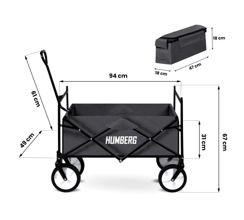 Візок розкладний Humberg HM-514 80 л