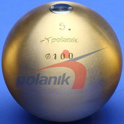 М'яч латунний змагальний Polanik 5 кг, діам. 100 мм