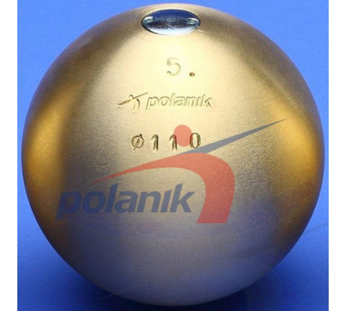 М'яч латунний змагальний Polanik 5 кг, діам. 110 мм IAAF I-00-0199