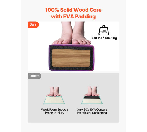 Дитяча гімнастична балка VEVOR MD-105 2,38 м, фіолетова