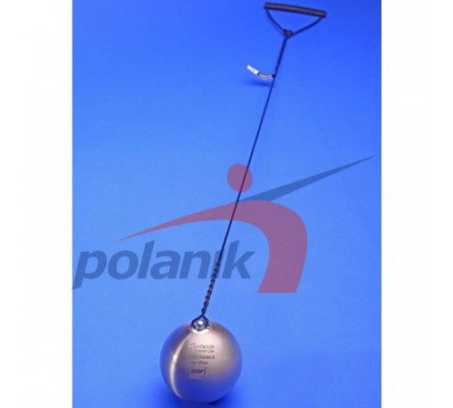 Змагальний молот з нержавіючої сталі 4 кг, Polanik Premium Line Silver Hammer, IAAF I-10-0465