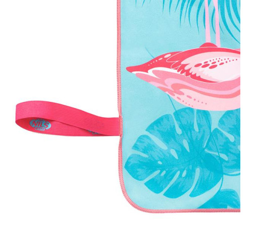 Рушник з мікрофібри 160х80 см NILS NCR14&nbsp; FLAMINGO