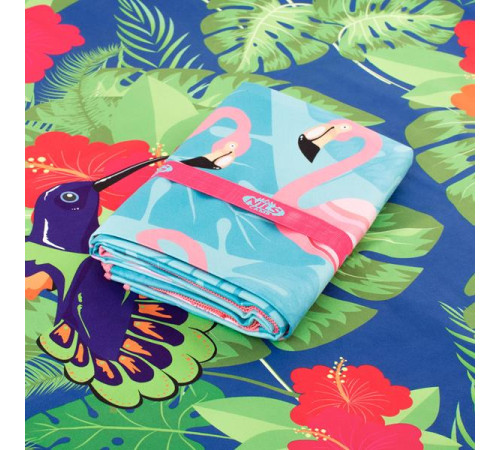 Рушник з мікрофібри 160х80 см NILS NCR14&nbsp; FLAMINGO