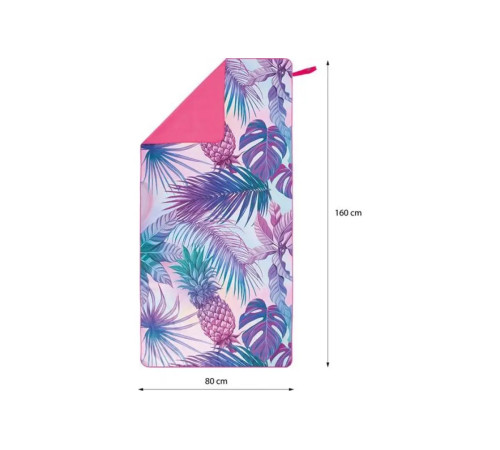 Рушник з мікрофібри 160х80 см NILS NCR14 PINEAPPLE
