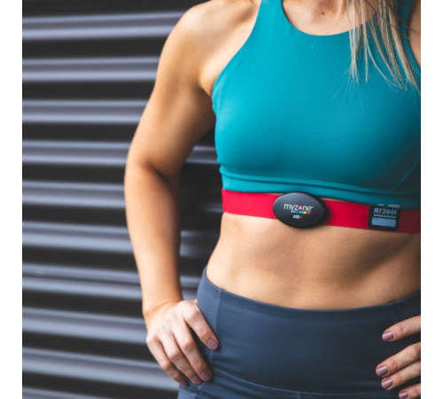 Пояс для вимірювання серцевого ритму Myzone MZ-3, чорно-червоний