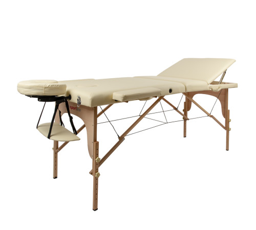 Масажний стіл inSPORTline Japane 3-Piece Wooden - кремово-жовтий Масажний стіл inSPORTline Japane 3-Piece Wooden - кремово-жовтий