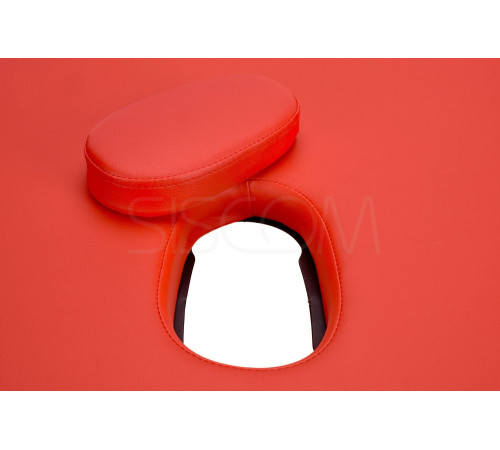 Масажний стіл Bodyfit 2-сегментний дерев'яний, червоний