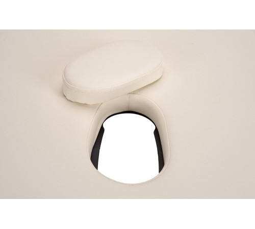 Масажний стіл Bodyfit XXL 3-сегментний дерев'яний, білий