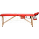 Масажний стіл Bodyfit 3-сегментний з аксесуарами, червоний