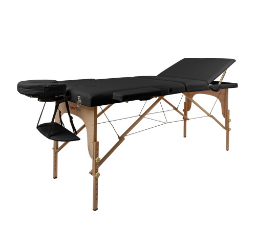 Масажний стіл inSPORTline Japane 3-Piece Wooden - чорний Масажний стіл inSPORTline Japane 3-Piece Wooden - чорний