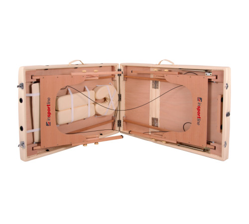 Масажний стіл inSPORTline Japane 3-Piece Wooden - чорний