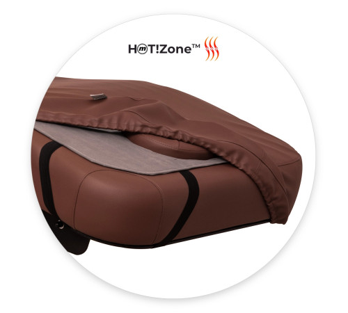 Масажний стіл ZEN Lift Pro HOT!Zone коричневий