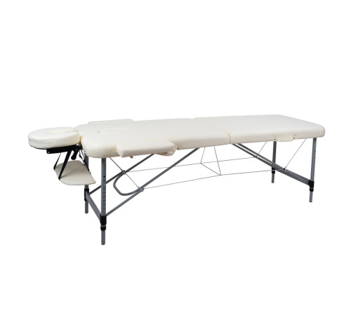 Масажний стіл inSPORTline Morrani 2-Section Aluminum, бежевий
