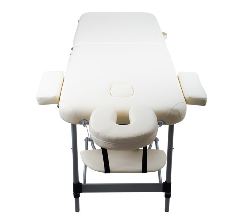 Масажний стіл inSPORTline Morrani 2-Section Aluminum, бежевий