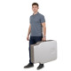 Масажний стіл inSPORTline Kiyora 2-Section Aluminum, біло-сірий