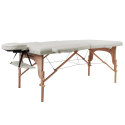 Масажний стіл inSPORTline Orashi 2-Section Wooden, бежевий