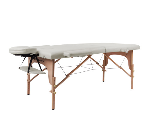 Масажний стіл inSPORTline Orashi 2-Section Wooden, бежевий