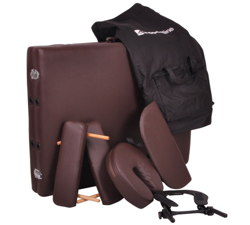 Масажний стіл inSPORTline Taisage 2-Piece Wooden - кремово-жовтий