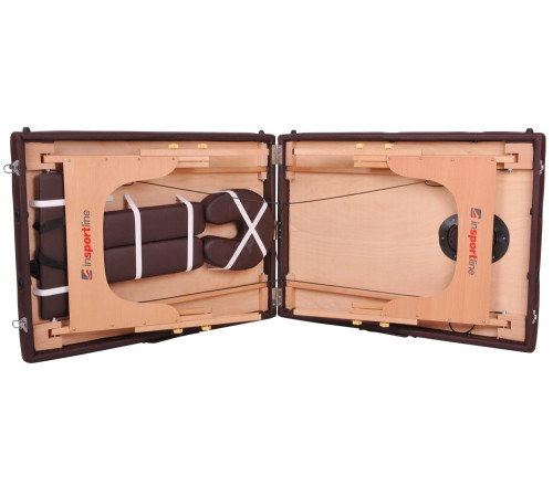 Масажний стіл inSPORTline Taisage 2-Piece Wooden - кремово-жовтий