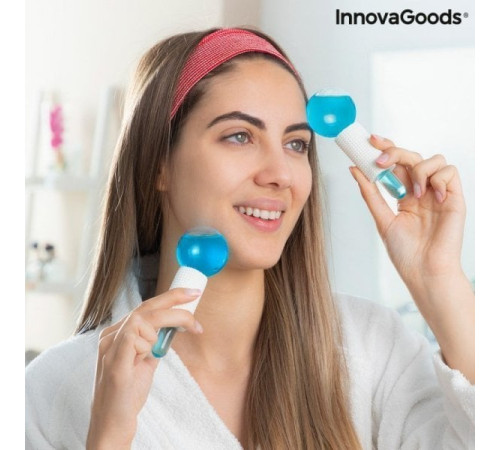 Кришталеві кульки для масажу обличчя InnovaGoods Cold Effect Friballs 2 шт. Кришталеві кульки для масажу обличчя InnovaGoods Cold Effect Friballs 2 шт.