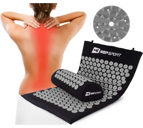 Подушка для акупунктури Hop-Sport HS-C037AP, чорно-сіра