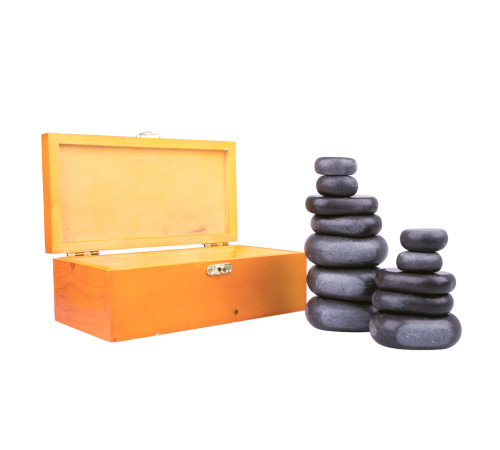 Набір із лавового каменю inSPORTline Basalt Stone - 12 шт. Набір із лавового каменю inSPORTline Basalt Stone - 12 шт.