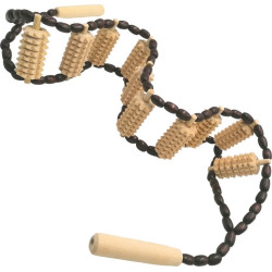 Дерев'яні роликові ролики для масажу спини на стрічці