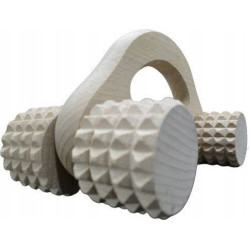 Дерев'яний масажер HAND SPINE для тіла ECO