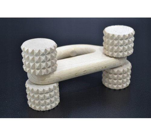 Дерев'яний масажер HAND SPINE для тіла ECO Дерев'яний масажер HAND SPINE для тіла ECO